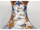 Large porcelain vase Imari Japan landscapes herons pond flowers 127cm nineteenth