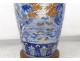 Large porcelain vase Imari Japan landscapes herons pond flowers 127cm nineteenth