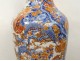 Large porcelain vase Imari Japan landscapes herons pond flowers 127cm nineteenth