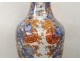 Large porcelain vase Imari Japan landscapes herons pond flowers 127cm nineteenth