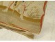 Stool curule gilded wood tapestry characters Napoleon III nineteenth century