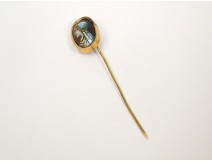 Hairpin gold tie and Limoges enamels Bardonnaud