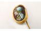 Hairpin gold tie and Limoges enamels Bardonnaud