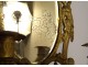 Pair of wall lights 2 lights gilded bronze caryatids masacarons mirror 19th