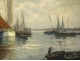 Great HST seascape fishing boats H. Barnoin Brittany Concarneau XXth