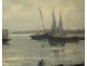 Great HST seascape fishing boats H. Barnoin Brittany Concarneau XXth
