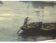 Great HST seascape fishing boats H. Barnoin Brittany Concarneau XXth