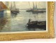 Great HST seascape fishing boats H. Barnoin Brittany Concarneau XXth