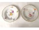 6 hollow Meissen porcelain plates, 18th century taste, 19th century gilding