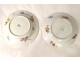 6 hollow Meissen porcelain plates, 18th century taste, 19th century gilding