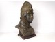 Orientalist bust sculpture P. Loiseau-Rousseau young Berber plaster nineteenth