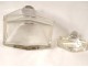 Crystal whiskey decanter cut solid silver Minerve Christofle nineteenth