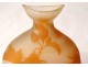 Glass paste gourd vase Emile Gallé flowers bindweed Art Nouveau XIXth