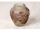 Small vase glass paste Emile Gallé vine vine grape art Nouveau nineteenth