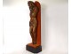 Large Christ crucifix statue in carved wood 82cm early 17th century