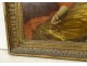 Large HST painting portrait woman Empire G. Meyer golden frame 138x121cm nineteenth