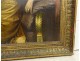 Large HST painting portrait woman Empire G. Meyer golden frame 138x121cm nineteenth