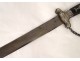 Solid silver ebony hunting dagger musical instruments cut late eighteenth