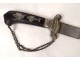 Solid silver ebony hunting dagger musical instruments cut late eighteenth