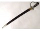 Solid silver ebony hunting dagger musical instruments cut late eighteenth