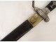 Solid silver ebony hunting dagger musical instruments cut late eighteenth