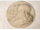 Plaster medallion brothers Jean Eudes Houay Mézeray de Montzey nineteenth mold