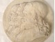 Plaster medallion brothers Jean Eudes Houay Mézeray de Montzey nineteenth mold