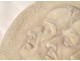 Plaster medallion brothers Jean Eudes Houay Mézeray de Montzey nineteenth mold