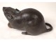 Bronze sculpture Japan Rat with chestnut signed Meiji period XIXth century
