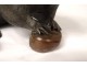 Bronze sculpture Japan Rat with chestnut signed Meiji period XIXth century