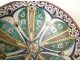 Polychrome ceramic Mokhfia cut dish Tortoise Tronja Morocco Fez XIXth