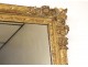 Mirror Louis XIV Régence carved gilded wood flowers shell ice eighteenth