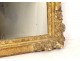 Mirror Louis XIV Régence carved gilded wood flowers shell ice eighteenth