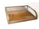 Showcase presentation flat curved glass brass Ateliers William Paris XIXth