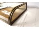 Showcase presentation flat curved glass brass Ateliers William Paris XIXth