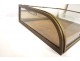 Showcase presentation flat curved glass brass Ateliers William Paris XIXth