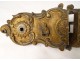 Door lock Louis XV gilded bronze rockery castle shell nineteenth century