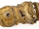 Door lock Louis XV gilded bronze rockery castle shell nineteenth century