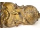 Door lock Louis XV gilded bronze rockery castle shell nineteenth century