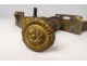 Louis XVI gilt bronze door locks 19th century castle foliage