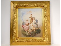 HST table Henri-Pierre Picou young elegant women Loves cherub nineteenth