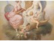 HST table Henri-Pierre Picou young elegant women Loves cherub nineteenth