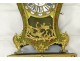 Large Louis XV decorative cartel Vernis Martin gilded bronze birds XIXth