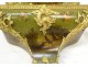 Large Louis XV decorative cartel Vernis Martin gilded bronze birds XIXth