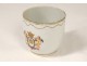 Porcelain cup Compagnie des indes coat of arms coat of arms eighteenth crown