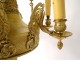 Empire chandelier 6 lights gilded bronze Fame Winged Victory nineteenth swans