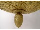 Empire chandelier 6 lights gilded bronze Fame Winged Victory nineteenth swans