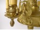 Empire chandelier 6 lights gilded bronze Fame Winged Victory nineteenth swans