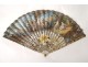 Fan gouache landscapes characters women queen mother-of-pearl 18th century Directory