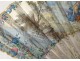 Fan gouache landscapes characters women queen mother-of-pearl 18th century Directory